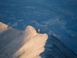 Sur l'arête du volcan Bromo (Indonésie)